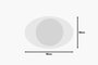 Hanah Home Obble - White Espejo Ecológico Flotal-e 60x90cm Blanco MDF